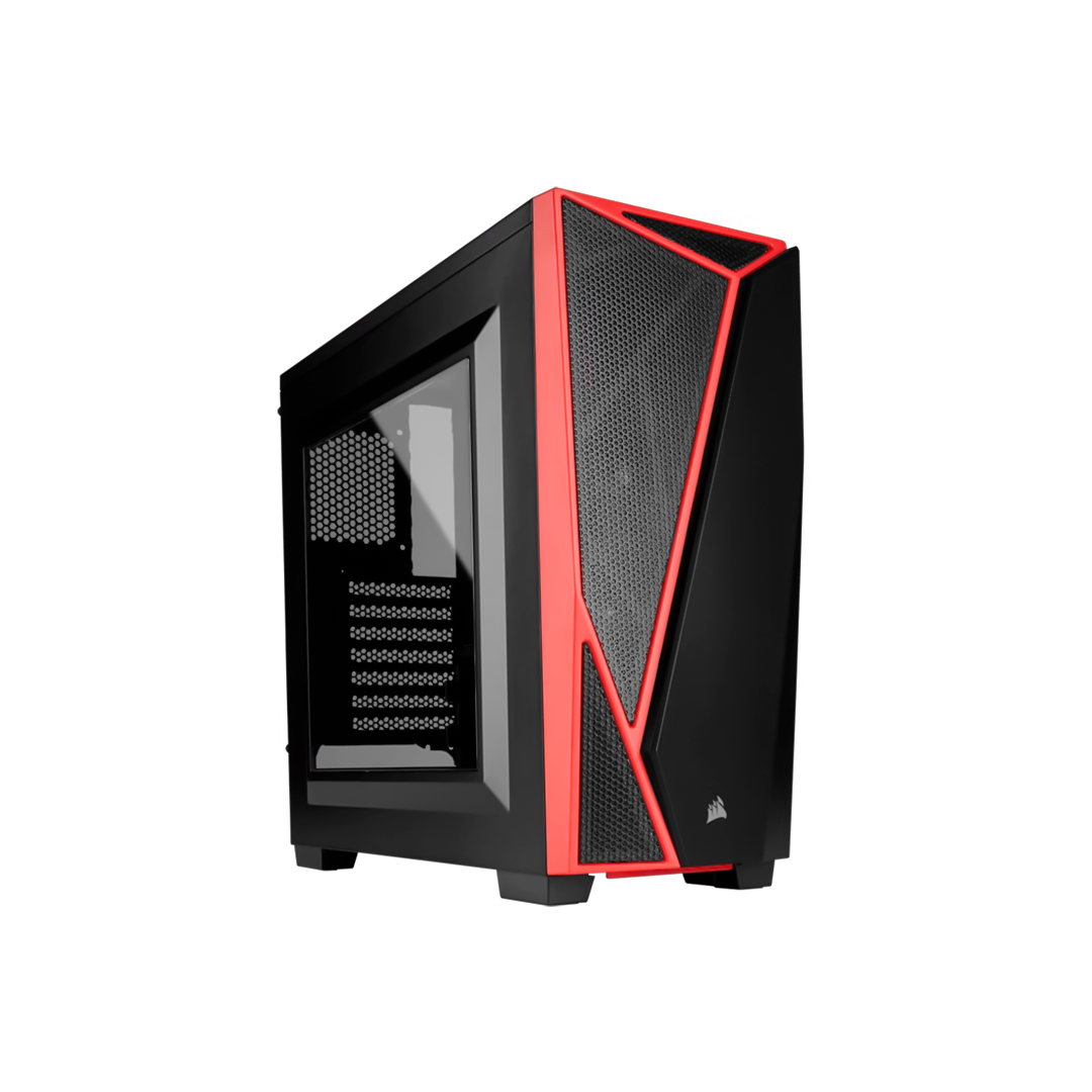 CASE CORSAIR CARBIDE SERIES SPEC-04, MID TOWER, NEGRO/ROJO, USB 3.0, AUDIO