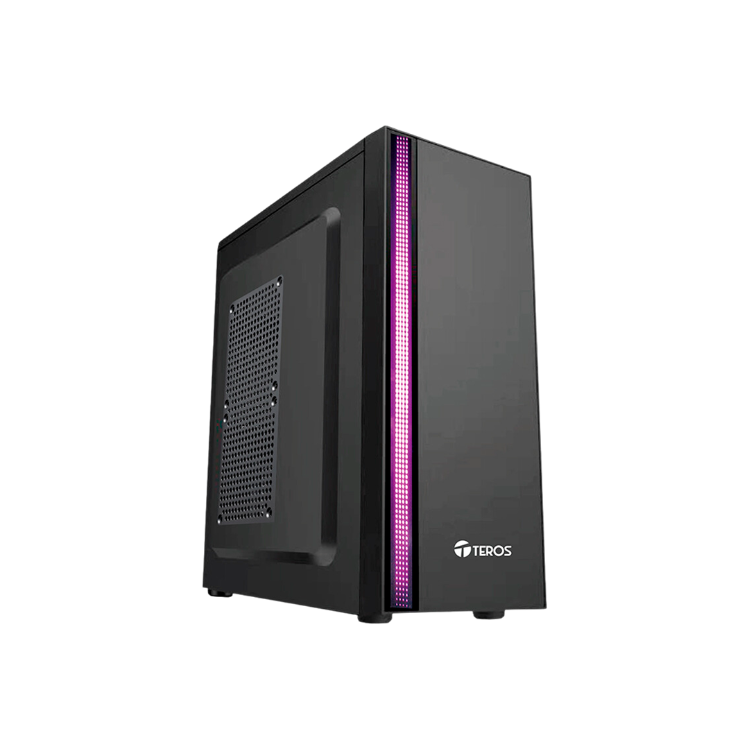 CASE TEROS TE-1075N, MID TOWER, ATX, 250W, USB 3.0 / 2.0, AUDIO, NEGRO