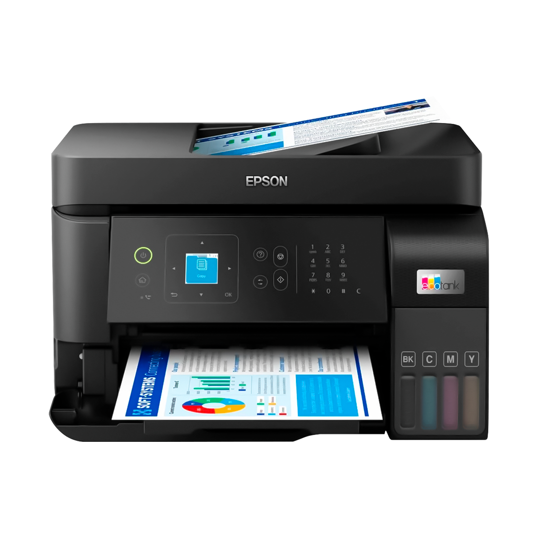 IMPRESORA MULTIFUNCIONAL TINTA EPSON ECOTANK L5590 IMPRIME/ESCANEA/COPIA/FAX/, CONEXION USB/LAN/WI-FI (C11CK57303)