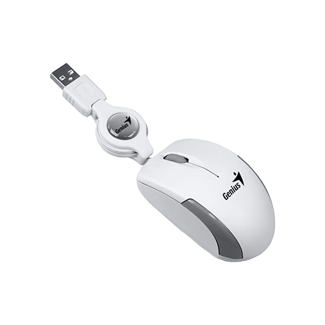 MOUSE GENIUS RETRACTIL MICRO TRAVELER V2 USB WHITE