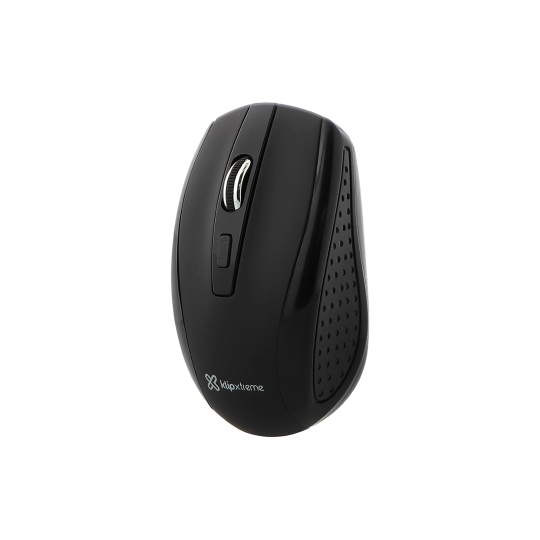 MOUSE KLIP XTREME KMW-340BK, INALÁMBRICO, 6 BOTONES, NEGRO